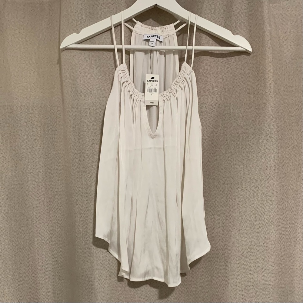 NWT! Express Beige Strappy Tank Top, Size Small